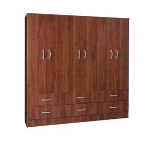 Clóset 6 puertas 6 cajones Maipo cerezo Cic