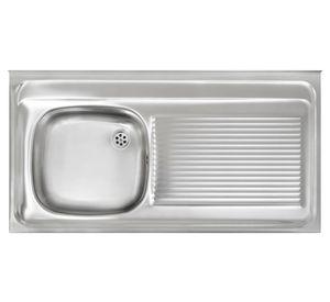Lavaplatos sobreponer 1C 1E derecho 14x100x50 cm