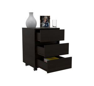 Escritorio Astana + archivador Office wengue negro/wengue TuHome