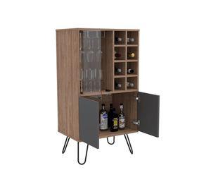 Bar + mesa de centro Vassel miel/plomo TuHome