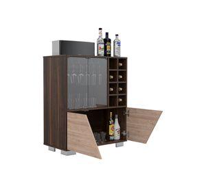 Bar + mesa de centro Fraktal habano/miel TuHome