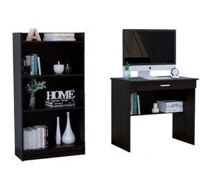 Escritorio Office + biblioteca Office 4 wengue TuHome
