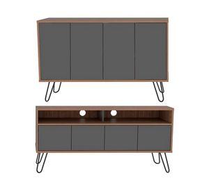 Rack TV 55'' + buffet Vassel miel/plomo TuHome