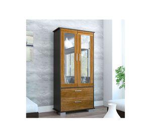 Vitrina + bar Classic caramelo/wengue TuHome