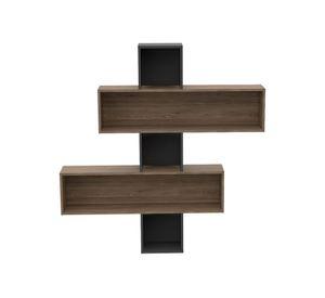 Repisa Wall 2B miel/gris TuHome