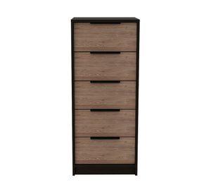 Cómoda 5 cajones Kaia wengue/miel TuHome