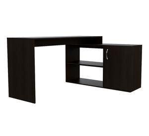 Escritorio 1 puerta Axis wengue negro TuHome