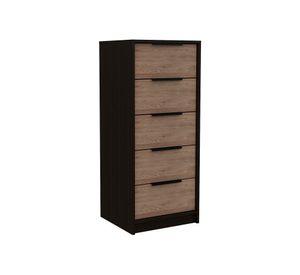 Cómoda 5 cajones Kaia wengue/miel TuHome