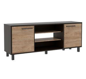 Rack TV 65'' + mesa de centro Kaia wengue/miel TuHome