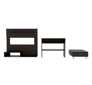 Panel TV 55'' + arrimo + mesa centro Beijing wengue TuHome