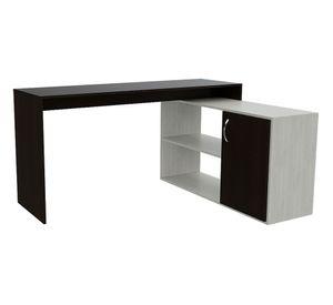 Escritorio Axis + cajonera Office wengue/artico TuHome