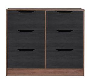 Cómoda 6 cajones Espresso Cic