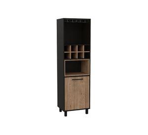 Bar alto 1 puerta Kaia wengue/miel TuHome