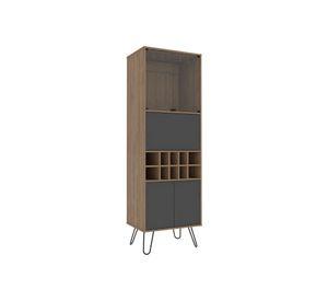 Biblioteca + bar alto Vassel miel/plomo TuHome