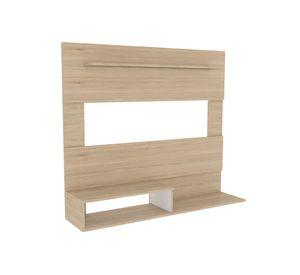 Bar esquinero Syrah + panel TV 55'' Beijing rovere/blanco TuHome