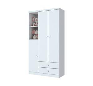 Clóset  3 puertas 2 cajones Hera blanco 181x91x45 cm