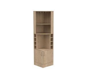 Bar esquinero + rack extensible TV 40'' Beijing rovere TuHome