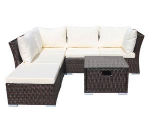 Set terraza 5 personas Fresno chocolate El Barco