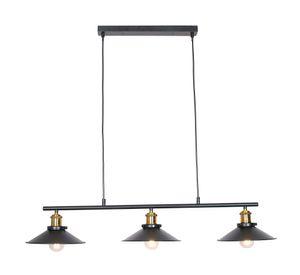 Lámpara colgar 3L E27 Vary 2.0 negro