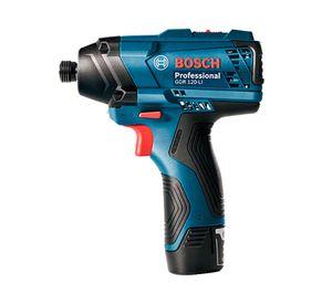 Atornillador impacto inalámbrico 12V 1/4'' GDR 120-LI + 2 baterías 2.0 Ah Bosch.
