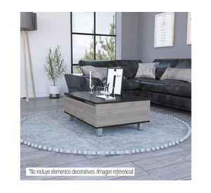 Mesa funcional rectangular 5G-2 29.7/43.3x80x54.5 cm ceniza/wengue