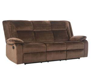 Sofá reclinable 3 cuerpos Amberes café claro Cic.