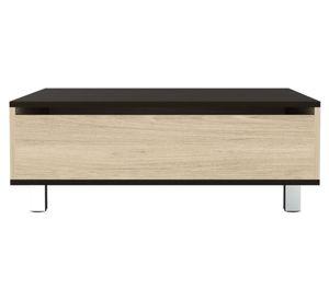 Mesa funcional rectangular 5G-2 29.7/43.3x80x54.5 cm rovere/wengué
