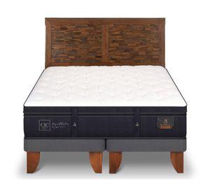 Cama europea king Súper premium + respaldo Antique Cic