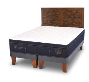 Cama europea king Súper premium + respaldo Antique Cic