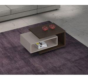 Mesa de centro rectangular Diva 37x51.5x88 cm café
