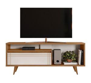 Rack TV 60" freijo/blanco
