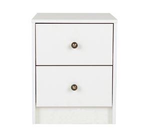 Velador 2 cajones Kids blanco