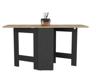 Mesa abatible Compact 78.6x60x149.2 cm wengué/macadamia