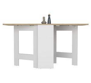 Mesa abatible Compact 78.6x60x149.2 cm blanco/macadamia