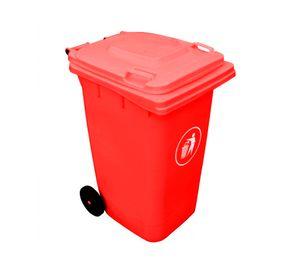 Contenedor basura 240 litros rojo