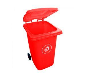 Contenedor basura 240 litros rojo