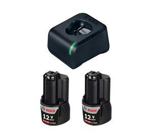 Batería 2.0 ah 12v 2 unidades cargador starter kit Bosch