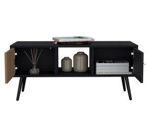 Mesa de centro rectangular Funes 45x100x40 cm wengué