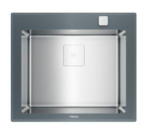 Lavaplatos empotrado Diamond RS15 1C gris 20x60x52 cm