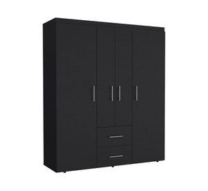 Clóset 4 puertas Bariloche Eco 150 wengue 177.9x150.3x50.4 cm