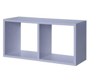 Repisa doble Serenity azul 24.5x48x15 cm