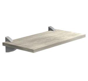 Pack 2 repisas Concept gris 1.5x60x20 cm