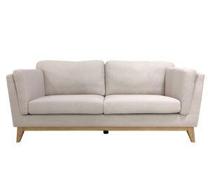 Sofá 3 cuerpos Manet poliéster beige