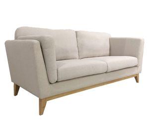 Sofá 3 cuerpos Manet poliéster beige