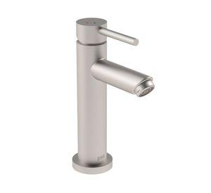 Monomando lavamanos Oregón alto inox satinado