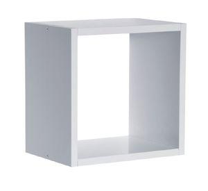 Repisa cuadrada Serenity blanco 24.5x24.5x15 cm