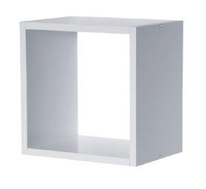 Repisa cuadrada Serenity blanco 24.5x24.5x15 cm