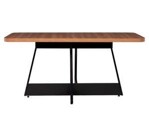 Juego de comedor 6 personas rectangular Rio canela negro