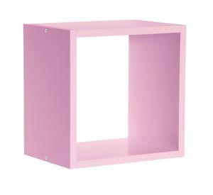 Repisa cuadrada Serenity rosado 24.5x24.5x15 cm