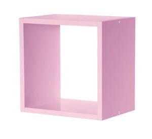 Repisa cuadrada Serenity rosado 24.5x24.5x15 cm